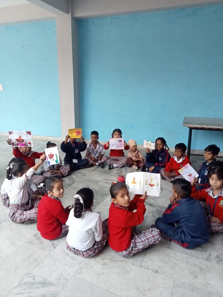 Students and teachers celebrating together at a school event